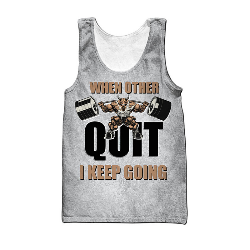 CLOOCL Rottweiler Love Fitness Majice bez rukava 3D Crtići sa životinjskim slovima Majice bez rukava Harajuku Fashion GYM Muška odjeća