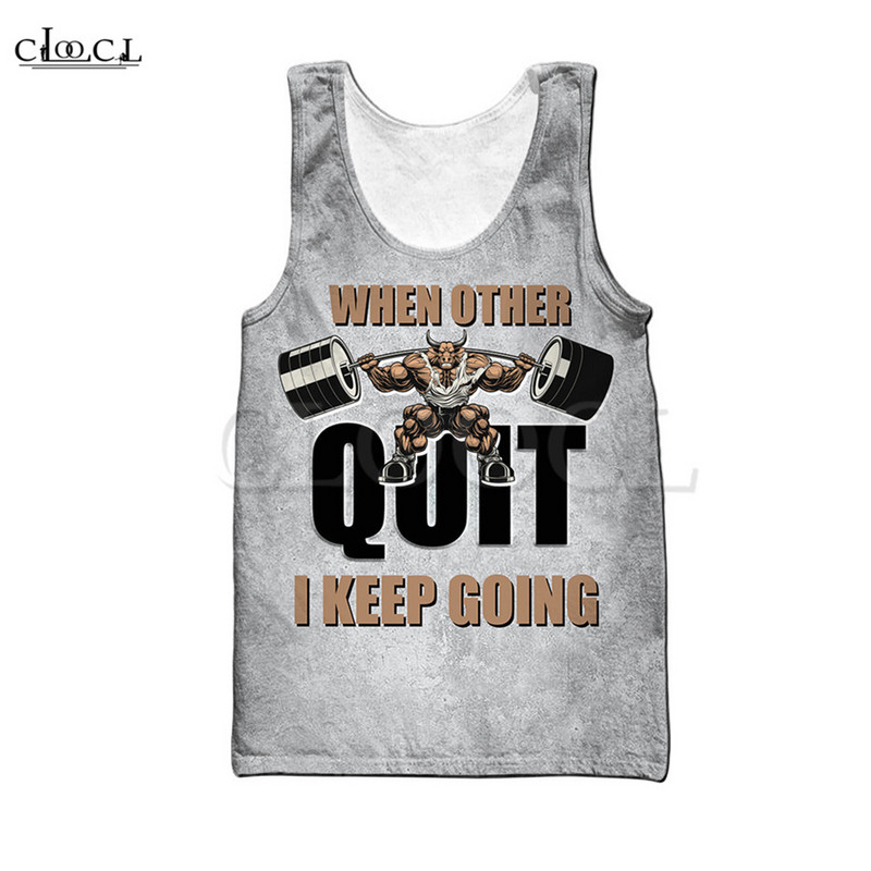 CLOOCL Rottweiler Love Fitness Majice bez rukava 3D Crtići sa životinjskim slovima Majice bez rukava Harajuku Fashion GYM Muška odjeća