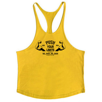 Muscleguys Марка Gym Clothing Бодибилдинг Потник Мъжки Фитнес Стрингер Потници Мъжка Памучна риза без ръкави Тренировка Undershirt