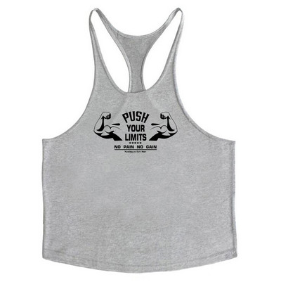 Muscleguys Марка Gym Clothing Бодибилдинг Потник Мъжки Фитнес Стрингер Потници Мъжка Памучна риза без ръкави Тренировка Undershirt