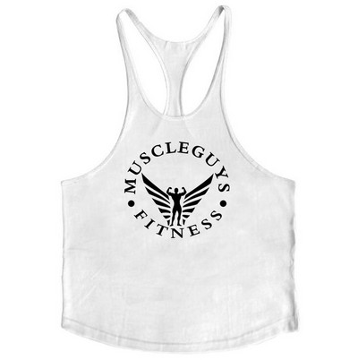 Muscleguys Марка Gym Clothing Бодибилдинг Потник Мъжки Фитнес Стрингер Потници Мъжка Памучна риза без ръкави Тренировка Undershirt