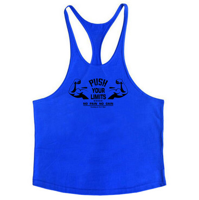 Muscleguys Марка Gym Clothing Бодибилдинг Потник Мъжки Фитнес Стрингер Потници Мъжка Памучна риза без ръкави Тренировка Undershirt
