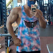 Camouflage Muschi Vestă Bărbați Mesh Îmbrăcăminte de gimnastică Culturism Stringer Tank Top Barbați Antrenament Tricou fără mâneci Fitness Barbați Tanktop