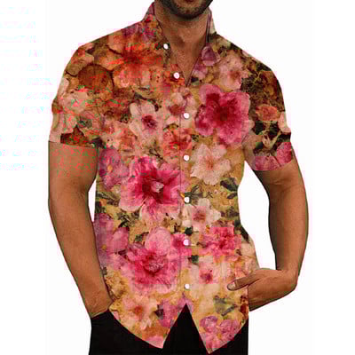 2022. Havajske tropske košulje za muškarce, 3d ispis, muška majica za plažu, kratkih rukava, 5xl prevelike majice, Homme bluza