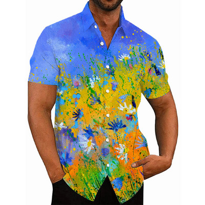 2022. Havajske tropske košulje za muškarce, 3d ispis, muška majica za plažu, kratkih rukava, 5xl prevelike majice, Homme bluza