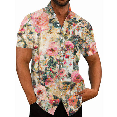 2022. Havajske tropske košulje za muškarce, 3d ispis, muška majica za plažu, kratkih rukava, 5xl prevelike majice, Homme bluza