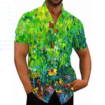 2022. Havajske tropske košulje za muškarce, 3d ispis, muška majica za plažu, kratkih rukava, 5xl prevelike majice, Homme bluza