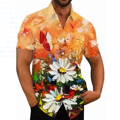 2022. Havajske tropske košulje za muškarce, 3d ispis, muška majica za plažu, kratkih rukava, 5xl prevelike majice, Homme bluza