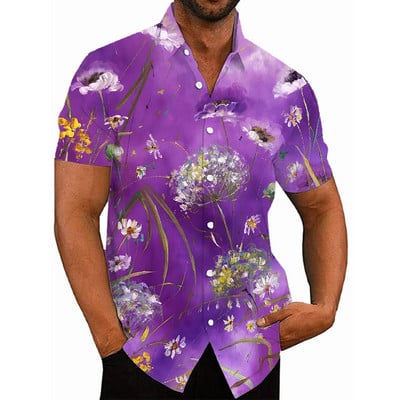 2022. Havajske tropske košulje za muškarce, 3d ispis, muška majica za plažu, kratkih rukava, 5xl prevelike majice, Homme bluza