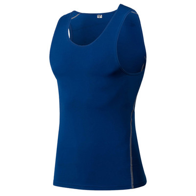 Muški kompresijski donji sloj, prsluk bez rukava, majica bez rukava, brzosušeća sportska teretana ispod majice AIC88