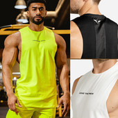 νέα μάρκα Bodybuilding Cool Fluorescent Colors Tank Top Ανδρικά Γυμναστήρια-ρουχισμός Stringer Fitness Gyms Πουκάμισο Muscle Workout Tank Top