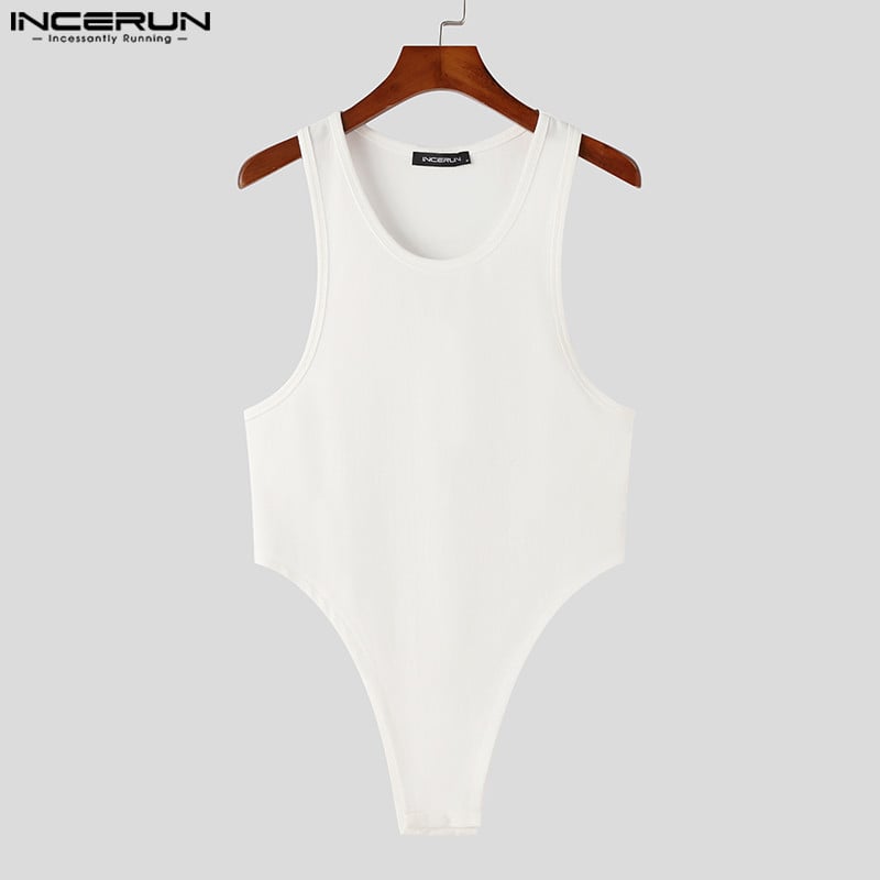 INCERUN Topovi 2023 Seksi muški modni jednostavni jednodijelni prsluk u korejskom stilu Ležerni univerzalni muški jednodijelni prsluci bez rukava S-5XL