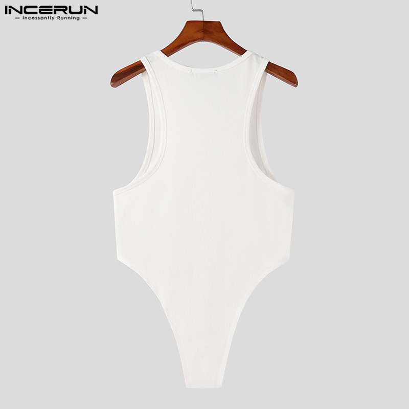 INCERUN Topovi 2023 Seksi muški modni jednostavni jednodijelni prsluk u korejskom stilu Ležerni univerzalni muški jednodijelni prsluci bez rukava S-5XL