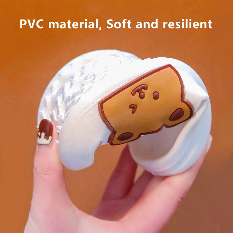 Bērnu Čības Karikatūra Lācis Mājas Kurpes zēniem Meitenēm Vasaras Plakans Papēdis Mīkstas Eva Mājas Čības Pludmale Bērns Bērni Zīdaiņu slidkalniņi