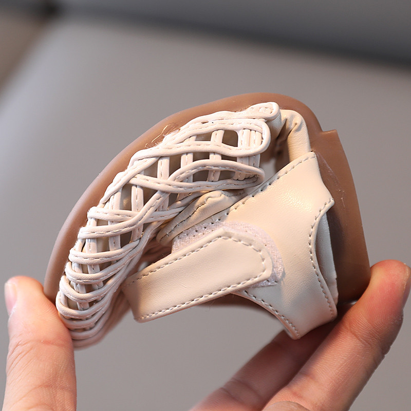 Καλοκαιρινά παιδικά πέδιλα πλεκτά κουφώματα παπιγιόν για κορίτσια 21-30 κάλυμμα μπεζ μπεζ χακί Παιδικό παπούτσι με θηλιά