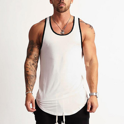 Nouă modă din bumbac, sport, cămăși fără mâneci, maiuu de gimnastică pentru bărbați, vestă de fitness, maiote musculare pentru bărbați, culturism, antrenament, îmbrăcăminte