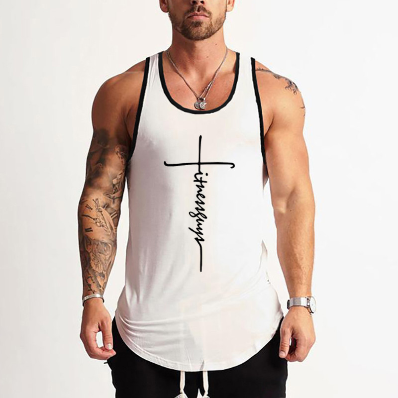 Nouă modă din bumbac, sport, cămăși fără mâneci, maiuu de gimnastică pentru bărbați, vestă de fitness, maiote musculare pentru bărbați, culturism, antrenament, îmbrăcăminte