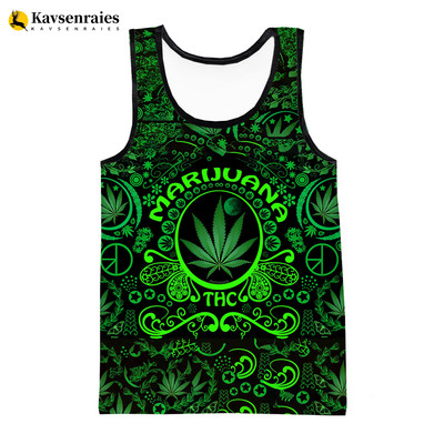 Cântăreț reggae Bob Marley Weeds Leaf Vestă 3D Moda Casual Hip Hop Bărbați Maiouri Alergare Tricou Streetwear Topuri supradimensionate