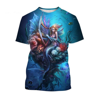 Nova muška ljetna sportska majica s 3d tiskom iz 2022., uniseks ronilačka umjetnička majica s kratkim rukavima, ležerna modna majica kratkih rukava s okruglim izrezom, ulična majica 6xl