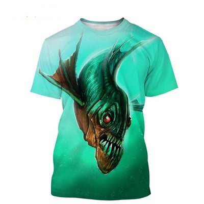 Nova muška ljetna sportska majica s 3d tiskom iz 2022., uniseks ronilačka umjetnička majica s kratkim rukavima, ležerna modna majica kratkih rukava s okruglim izrezom, ulična majica 6xl