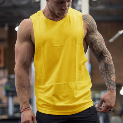 Cămașă fără mâneci pentru bărbați, decupată, vestă pentru gimnastică, cămașă de antrenament goală, tricouri musculare, maiou de culturism, îmbrăcăminte fitness