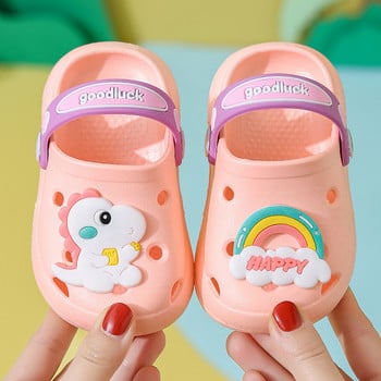 Детски чехли за момчета Момичета Анимационни обувки 2023 Летни джапанки за малки деца Бебешки домашни чехли Плажни чехли за плуване