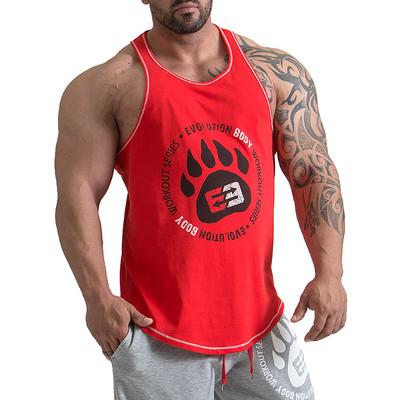 Meeste mood Varrukateta Fitness Kulturism Lihas Alussärk Jõusaal Jooksmine Treening Sport Tank Top Meeste Vest