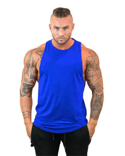 Νέα μόδα βαμβακερά αμάνικα πουκάμισα γυμναστικής με κουκούλα ανδρικό φανελάκι Fitness Γιλέκο Solid Bodybuilding singles προπόνηση ανδρών