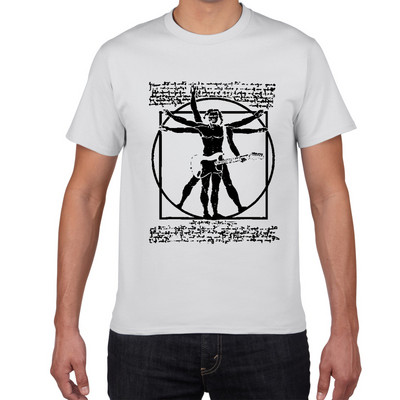 Pánske tričko s bicími Da Vinci, vtipné, Vitruvian Man, bubeník, bavlna, vintage grafika, hudba, novinka, streetwear, pánske tričko, pánske