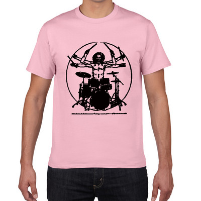 Pánske tričko s bicími Da Vinci, vtipné, Vitruvian Man, bubeník, bavlna, vintage grafika, hudba, novinka, streetwear, pánske tričko, pánske