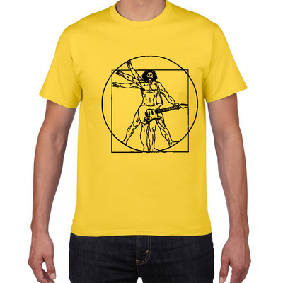 Pánske tričko s bicími Da Vinci, vtipné, Vitruvian Man, bubeník, bavlna, vintage grafika, hudba, novinka, streetwear, pánske tričko, pánske