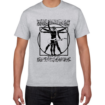 Pánske tričko s bicími Da Vinci, vtipné, Vitruvian Man, bubeník, bavlna, vintage grafika, hudba, novinka, streetwear, pánske tričko, pánske