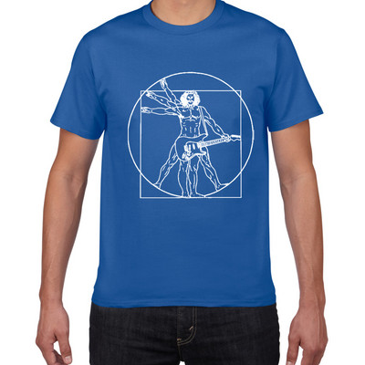 Pánske tričko s bicími Da Vinci, vtipné, Vitruvian Man, bubeník, bavlna, vintage grafika, hudba, novinka, streetwear, pánske tričko, pánske