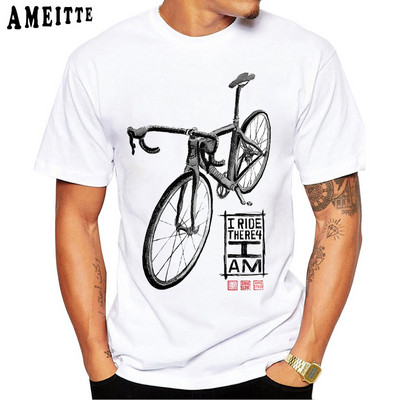 Fixed Gear Bike Skull Classic T-krekls Jauns vasaras vīriešu īsās piedurknes šosejas velosipēds sporta vīrietis balts ikdienas trikotāžas vintage zēnu topi
