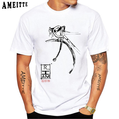 Fixed Gear Bike Skull Classic T-krekls Jauns vasaras vīriešu īsās piedurknes šosejas velosipēds sporta vīrietis balts ikdienas trikotāžas vintage zēnu topi