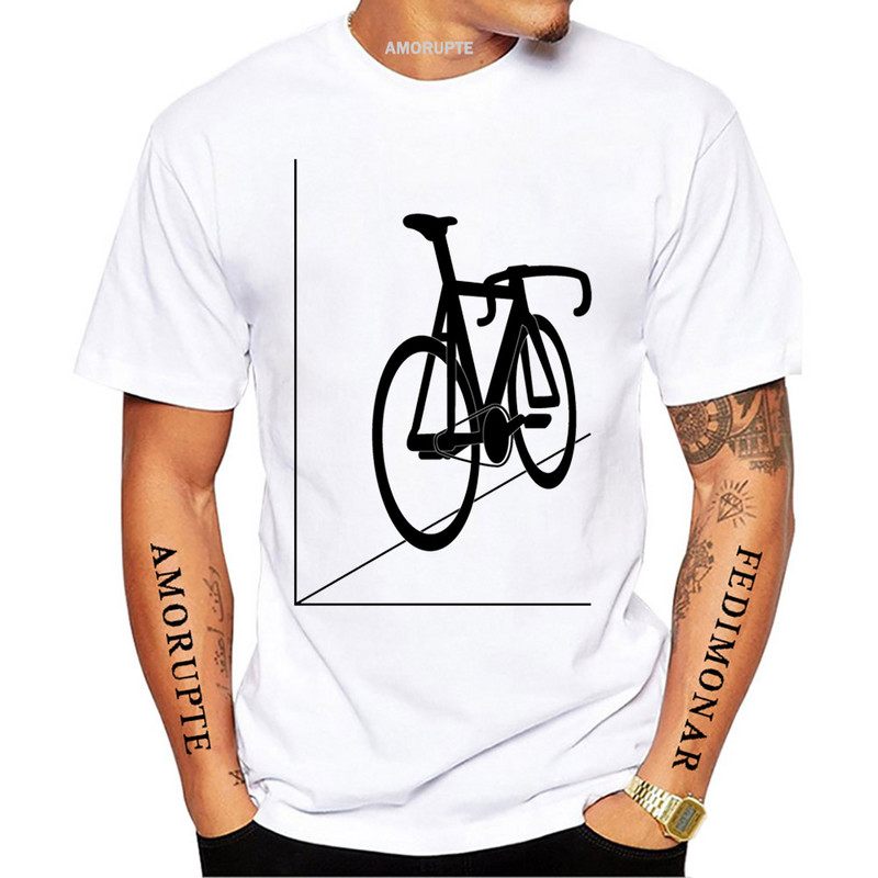 Fixed Gear Bike Skull Classic T-krekls Jauns vasaras vīriešu īsās piedurknes šosejas velosipēds sporta vīrietis balts ikdienas trikotāžas vintage zēnu topi
