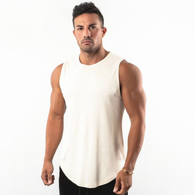 Maiuri de culturism noi pentru bărbați, sală, fitness, antrenament, cămașă fără mâneci din bumbac