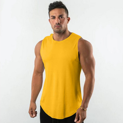 Maiuri de culturism noi pentru bărbați, sală, fitness, antrenament, cămașă fără mâneci din bumbac