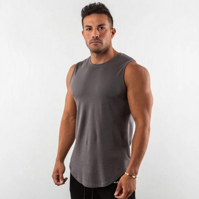 Maiuri de culturism noi pentru bărbați, sală, fitness, antrenament, cămașă fără mâneci din bumbac