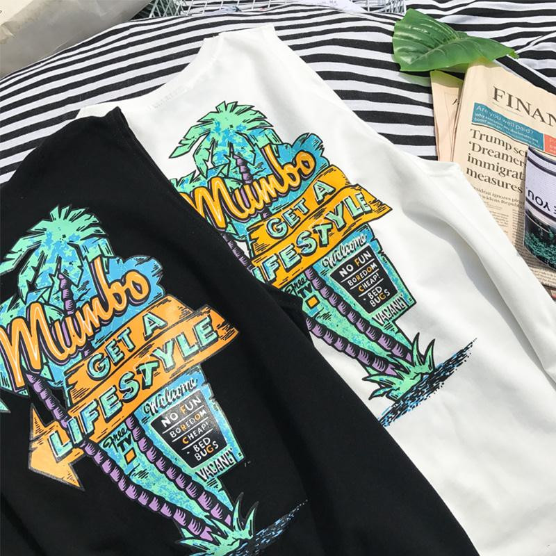 Široke modne majice bez rukava Muške ljetne Harajuku print praznične vrećaste muške majice za vježbanje Dječaci Prozračne majice bez rukava za slobodno vrijeme