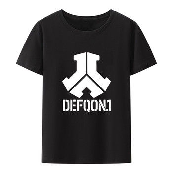 Defqon 1 Малко лого Hardstyle Музикален фестивал Част с принт Горнища Дамски Мъжки Модни Горнища с къс ръкав Ropa Hombre Camisetas