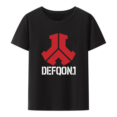 Defqon 1 Small Logo Hardstyle Music Festival Part Εκτύπωση Μπλούζες Γυναικείες Ανδρικές Μόδα Κοντομάνικα μπλουζάκια Ropa Hombre Camisetas