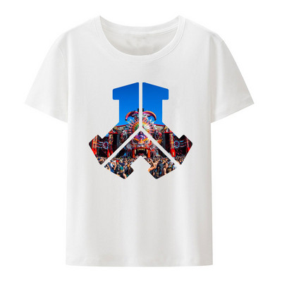 Defqon 1 Small Logo Hardstyle Music Festival Part Εκτύπωση Μπλούζες Γυναικείες Ανδρικές Μόδα Κοντομάνικα μπλουζάκια Ropa Hombre Camisetas