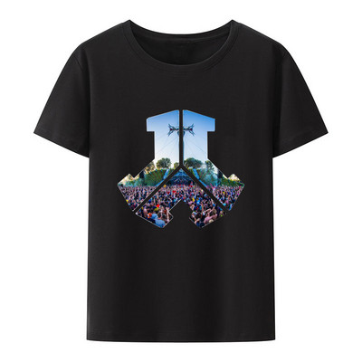 Defqon 1 Small Logo Hardstyle Music Festival Part Εκτύπωση Μπλούζες Γυναικείες Ανδρικές Μόδα Κοντομάνικα μπλουζάκια Ropa Hombre Camisetas