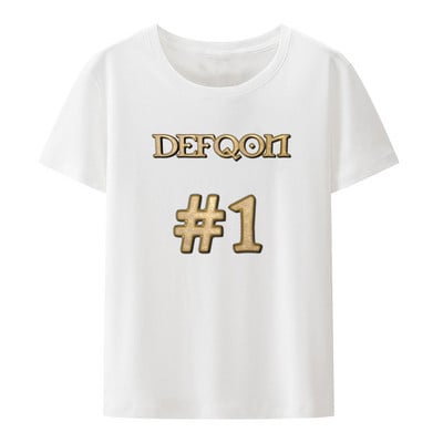 Defqon 1 Small Logo Hardstyle Music Festival Part Εκτύπωση Μπλούζες Γυναικείες Ανδρικές Μόδα Κοντομάνικα μπλουζάκια Ropa Hombre Camisetas