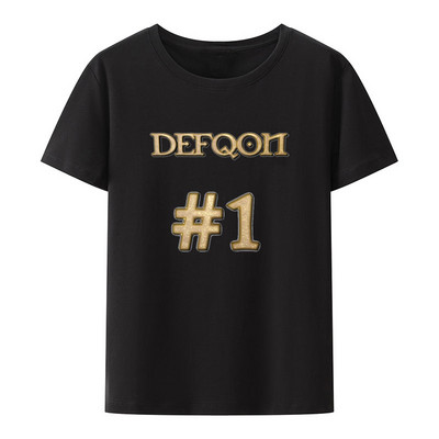 Defqon 1 Small Logo Hardstyle Music Festival Part Εκτύπωση Μπλούζες Γυναικείες Ανδρικές Μόδα Κοντομάνικα μπλουζάκια Ropa Hombre Camisetas