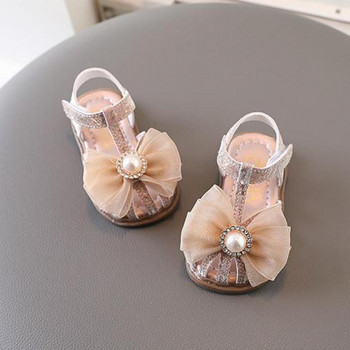 Βρεφικά παπούτσια Καλοκαιρινά σανδάλια για κορίτσια Princess Fashion Sweet Sweet Bow Απαλά αντιολισθητικά Flat παπούτσια Παιδικά σανδάλια παραλίας H862