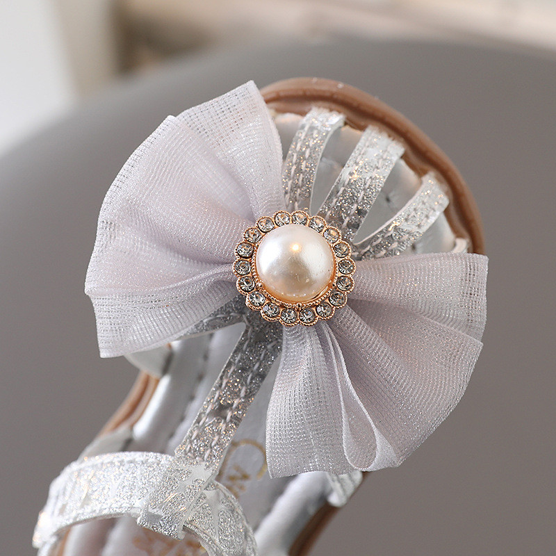 Beebikingad Suvised Tüdrukute Printsess Sandaalid Mood Sweet Bow Pehme Libisemiskindlad Lamedad Kingad Laste Rannasandaalid H862