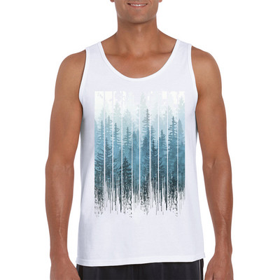 2021 New Fashion Men Summer Tank tops Geometric Sunset beach printed ανδρικό ρετρό στυλ casual γιλέκο