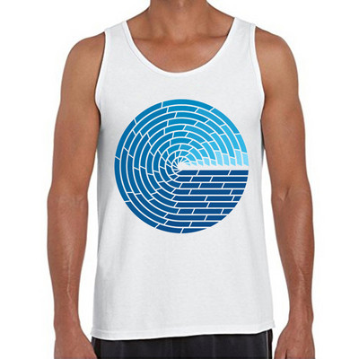 2021 New Fashion Men Summer Tank tops Geometric Sunset beach printed ανδρικό ρετρό στυλ casual γιλέκο